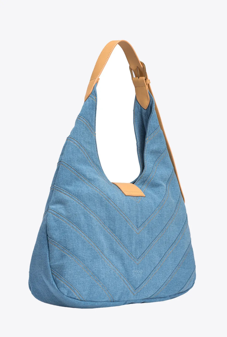BIG HOBO BAG IN FADED DENIM — фото 3