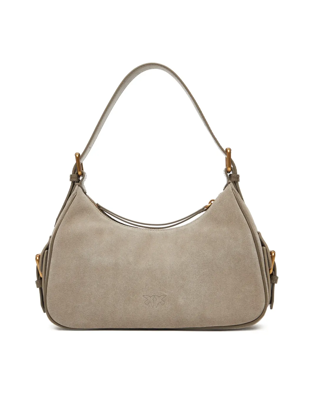 CARGO BAG IN RECYCLED TECHNICAL FABRIC SUEDE - beige — фото 3