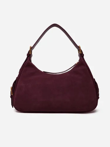 CARGO BAG IN RECYCLED TECHNICAL FABRIC SUEDE - bordeaux — фото 3