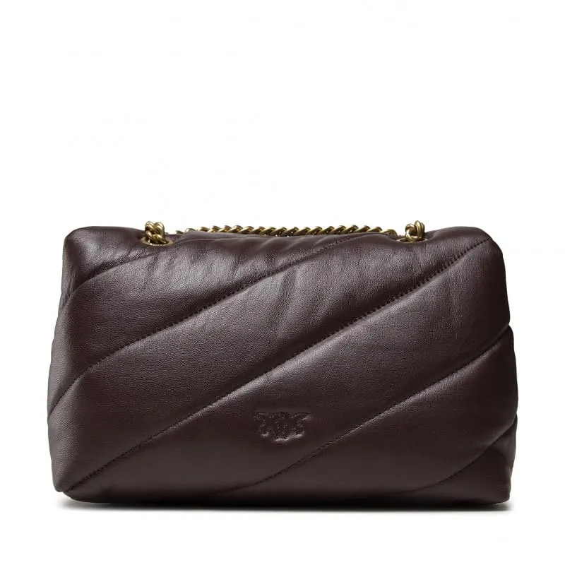 CLASSIC LOGO BAG PUFF MAXI QUILT JEWEL BUCKLE – bordeaux — фото 2