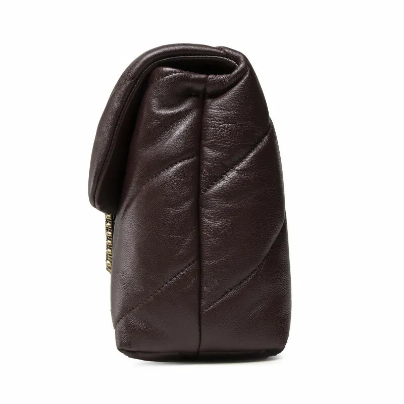 CLASSIC LOGO BAG PUFF MAXI QUILT JEWEL BUCKLE – bordeaux — фото 5