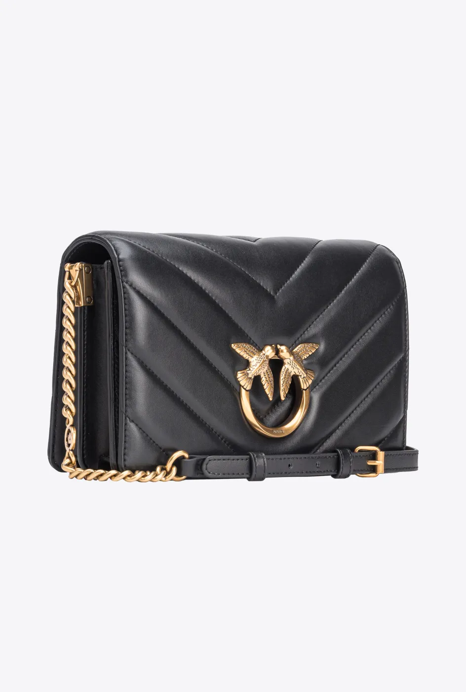 CLASSIC LOVE BAG CLICK BIG CHEVRON – black — фото 4