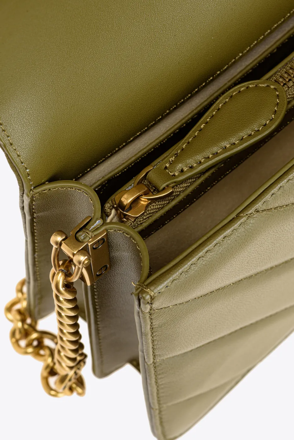 CLASSIC LOVE BAG CLICK BIG CHEVRON – green — фото 4