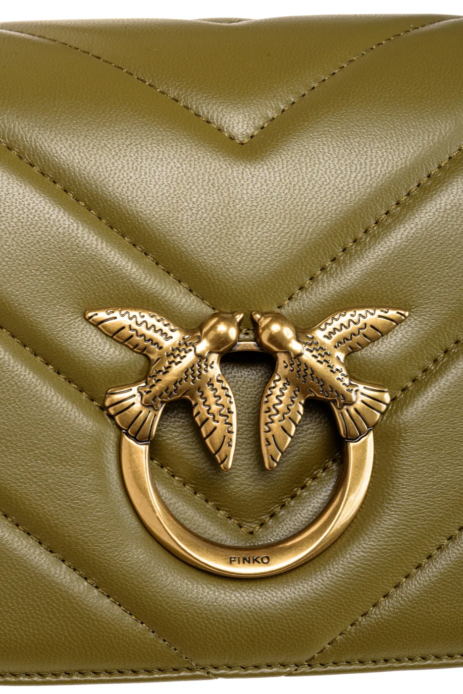 CLASSIC LOVE BAG CLICK BIG CHEVRON – green — фото 5
