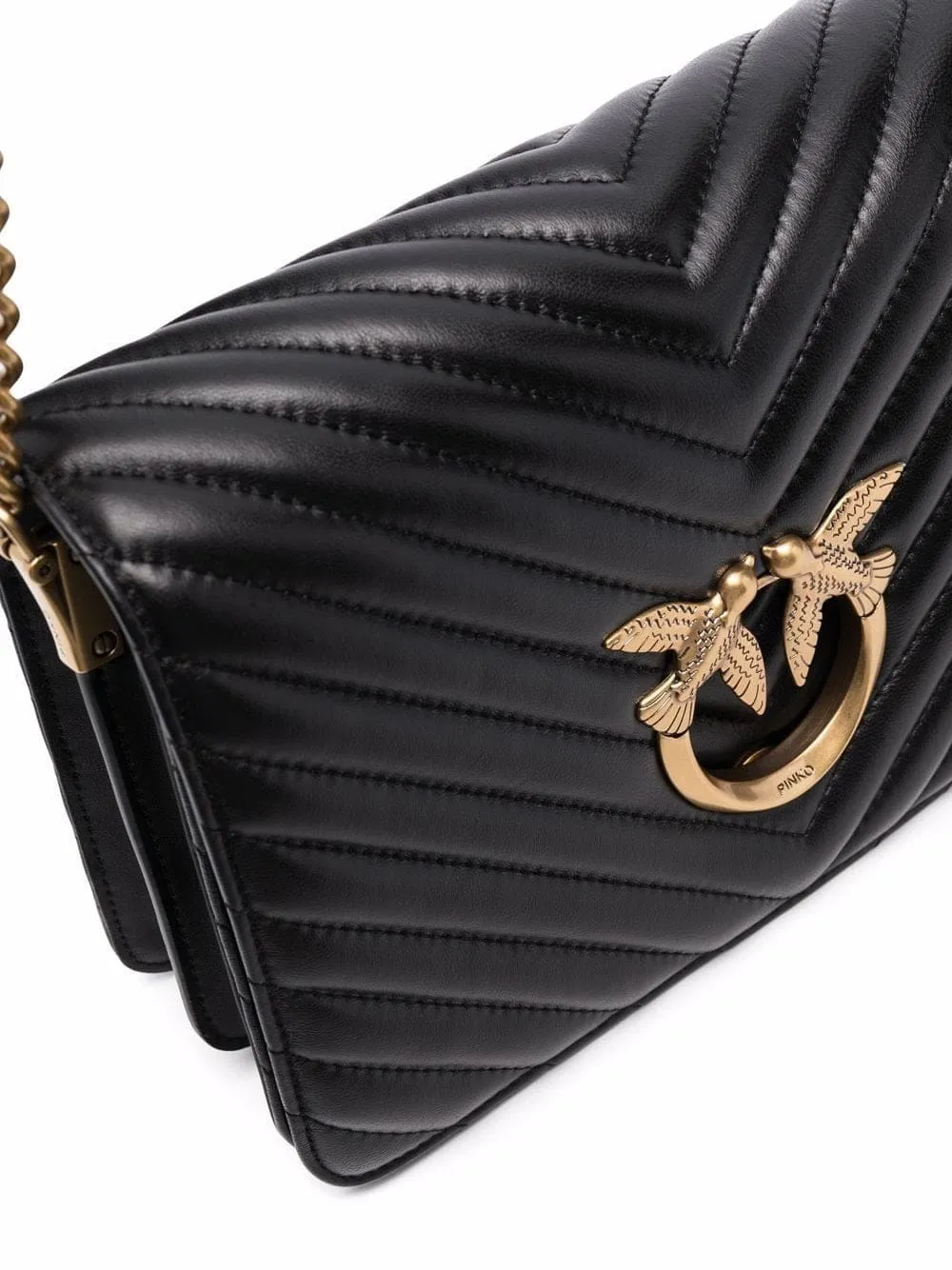 CLASSIC LOVE BAG CLICK CHEVRON – black — фото 6