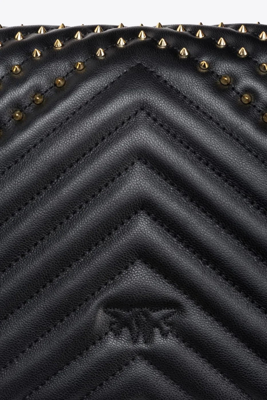 CLASSIC LOVE BAG CLICK CHEVRON STUDS – black-antique gold — фото 4