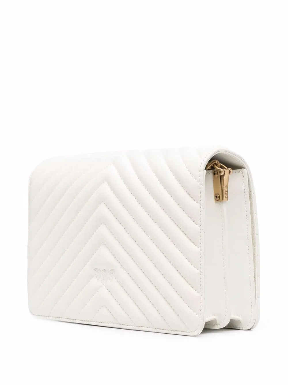 CLASSIC LOVE BAG CLICK CHEVRON – white — фото 4