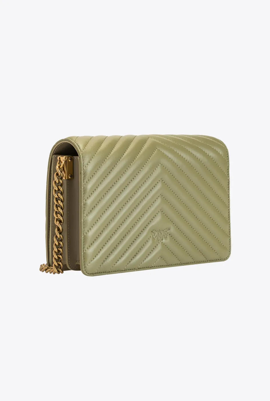CLASSIC LOVE BAG CLICK V QUILT – olive green — фото 3