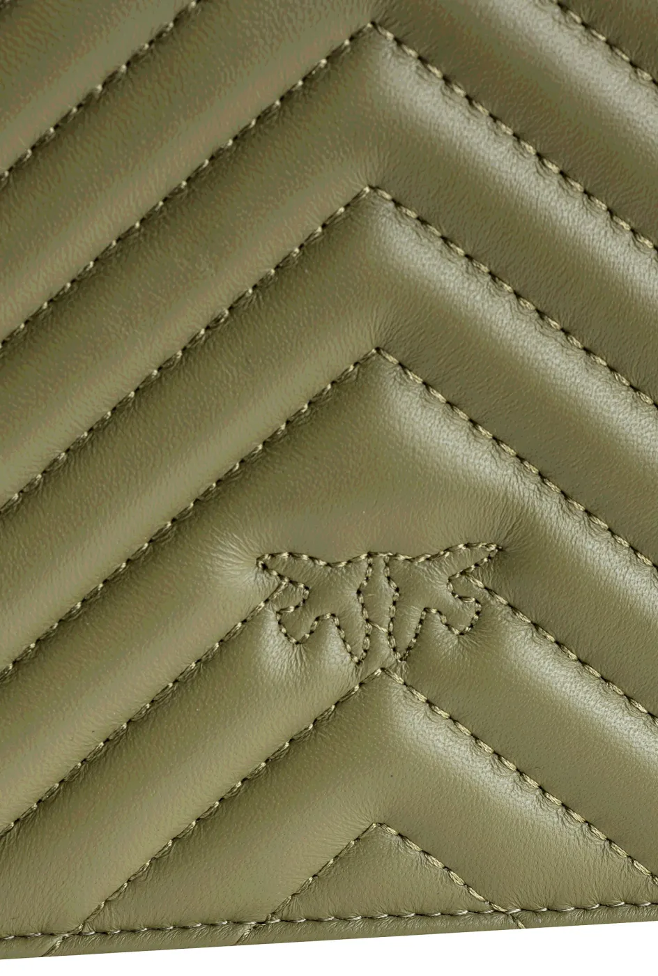 CLASSIC LOVE BAG CLICK V QUILT – olive green — фото 4