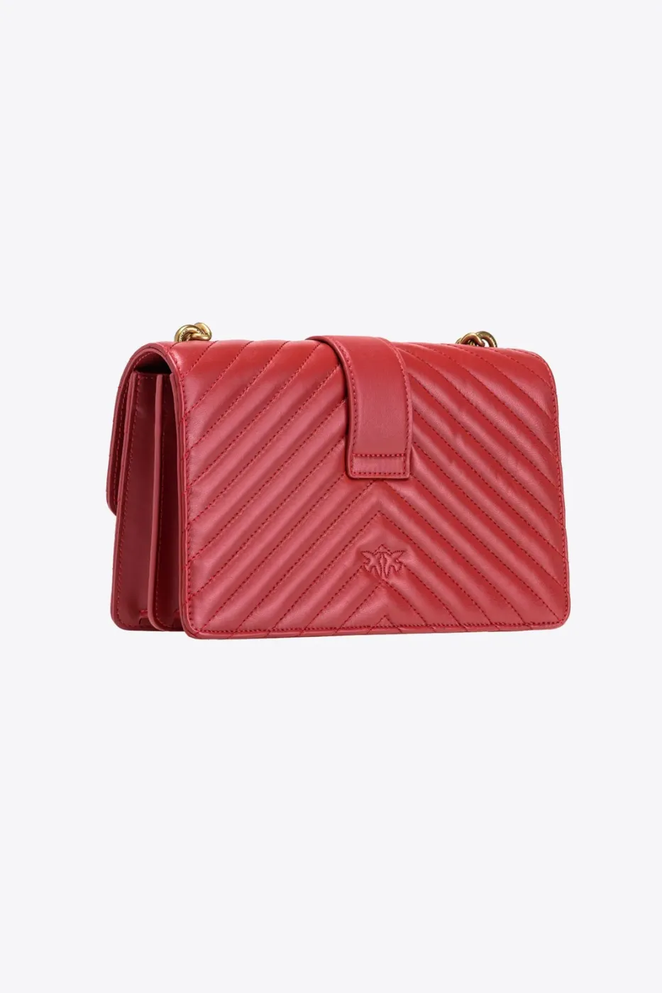 CLASSIC LOVE BAG ICON CHEVRON – ruby red-antique gold — фото 4