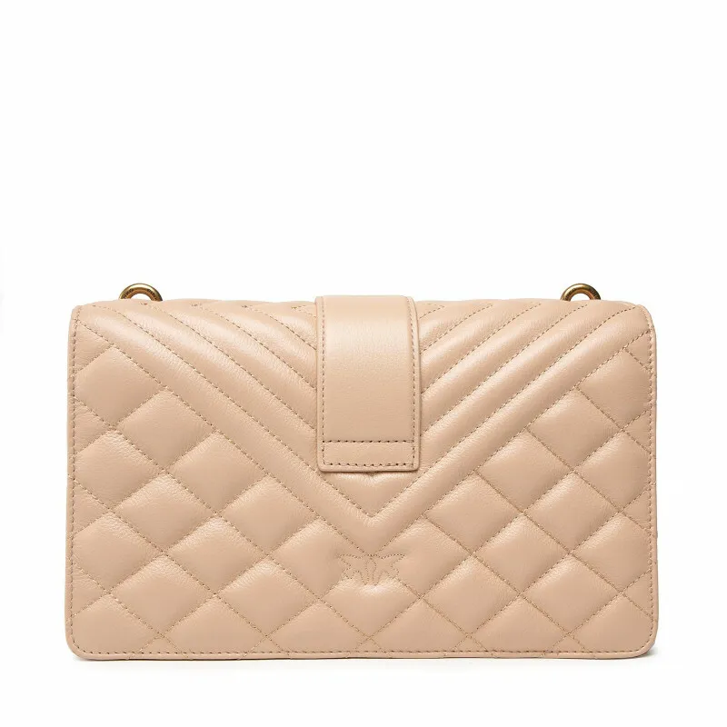 CLASSIC LOVE BAG ICON V QUILT MIX - beige — фото 2