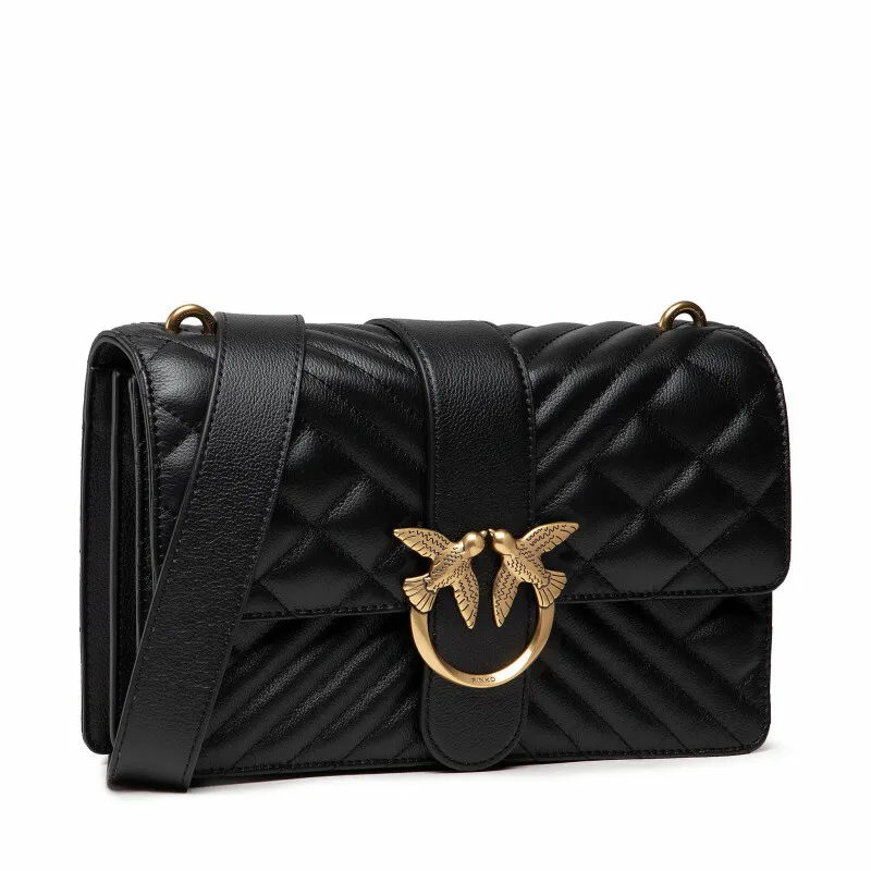 CLASSIC LOVE BAG ICON V QUILT MIX - black — фото 3