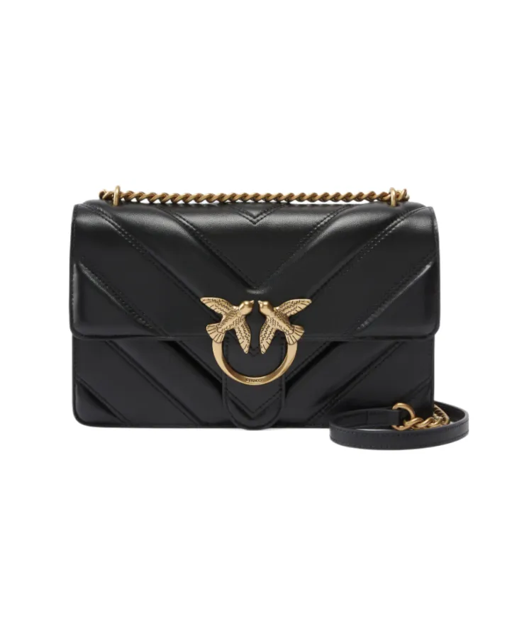 CLASSIC LOVE BAG ONE BIG CHEVRON - black