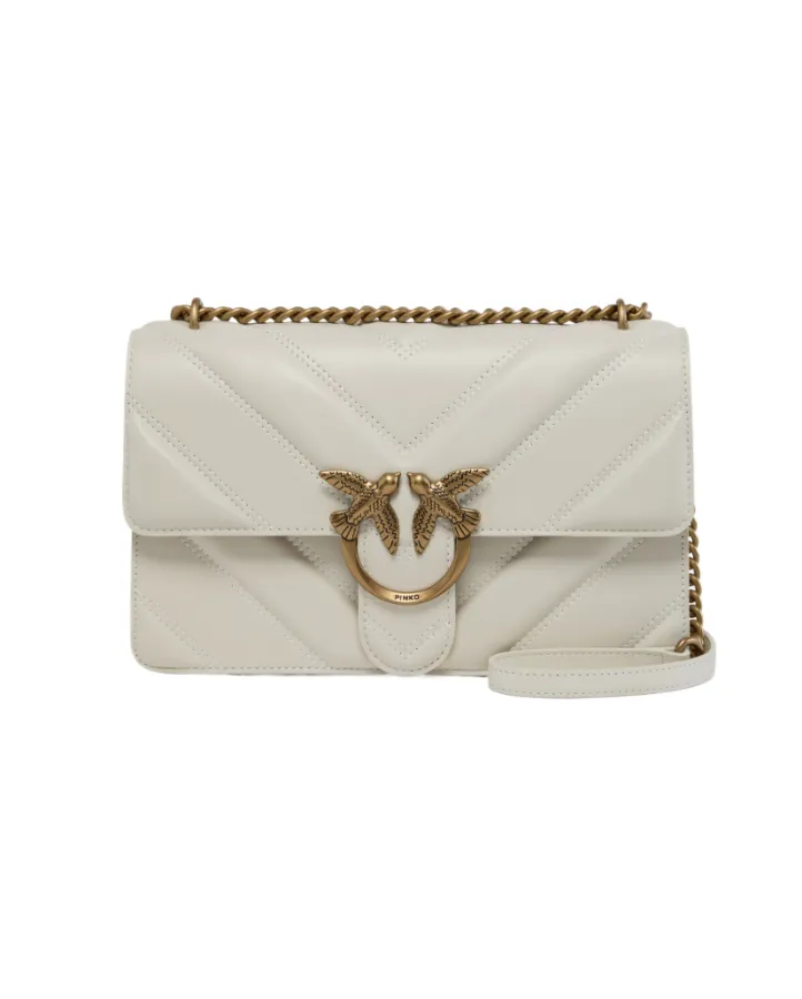 CLASSIC LOVE BAG ONE BIG CHEVRON - white