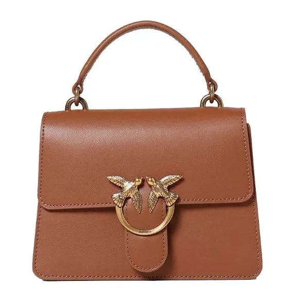 CLASSIC LOVE BAG ONE TOP HANDLE LIGHT SIMPLY – Brown/Gold — фото 4
