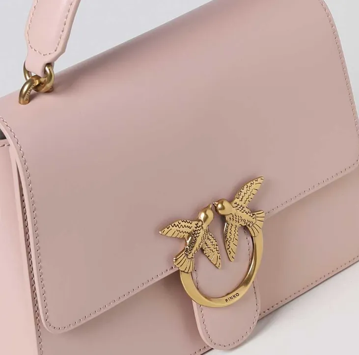 CLASSIC LOVE BAG ONE TOP HANDLE LIGHT SIMPLY – Powder/Gold — фото 3