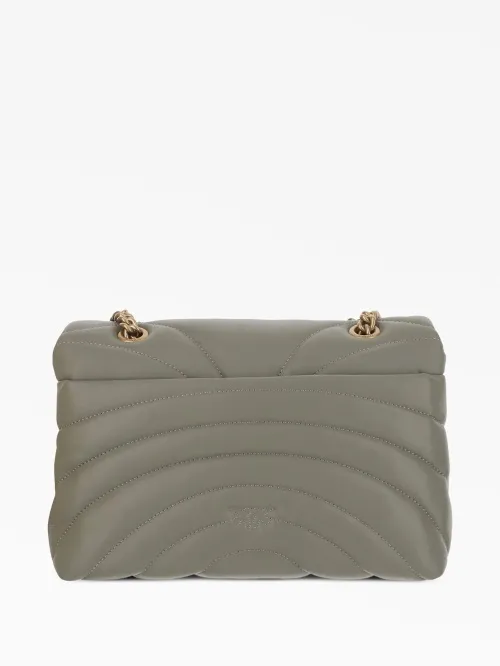 CLASSIC LOVE BAG PUFF LARGE BUTTERFLY QUILT - taupe — фото 3