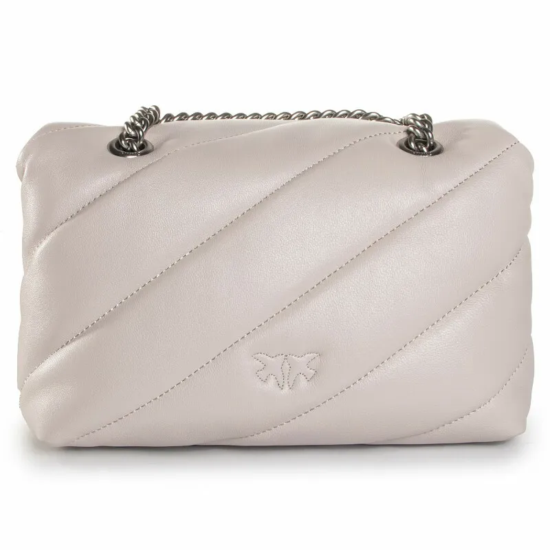 CLASSIC LOVE BAG PUFF MAXI QUILT - creme silver — фото 2