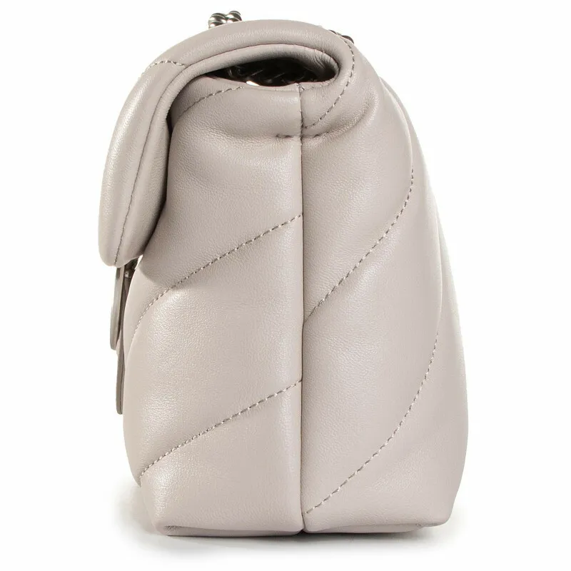CLASSIC LOVE BAG PUFF MAXI QUILT - creme silver — фото 3
