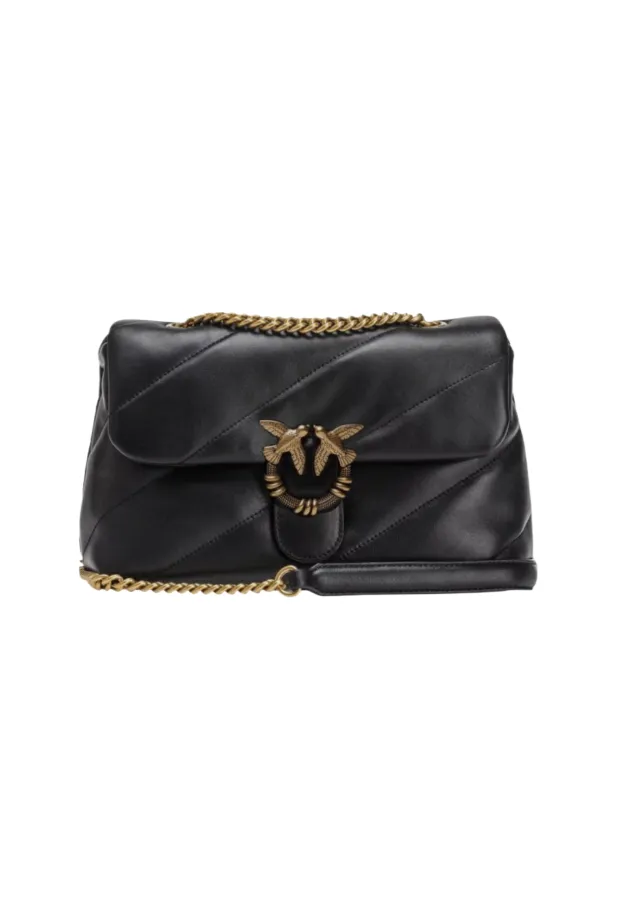 CLASSIC LOVE BAG PUFF MAXI QUILT JEWEL – black