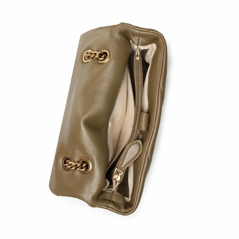 CLASSIC LOVE BAG PUFF MAXI QUILT – olive — фото 6