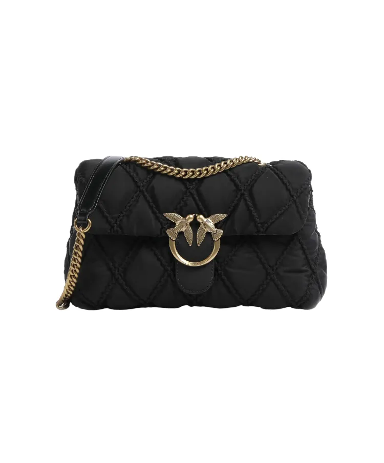 CLASSIC LOVE BAG PUFF MAXI QUILT PATCH - black — фото 1