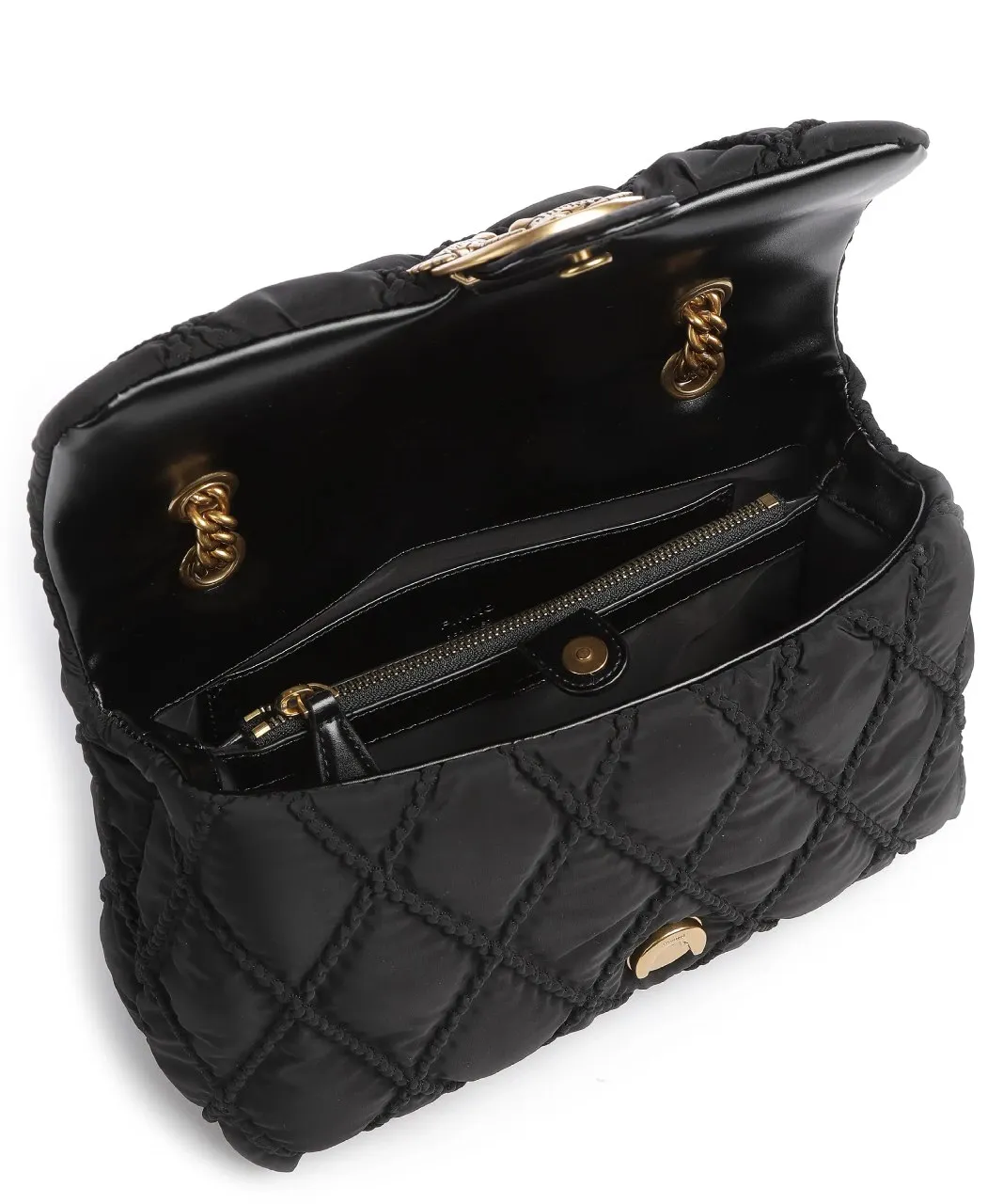 CLASSIC LOVE BAG PUFF MAXI QUILT PATCH - black — фото 3