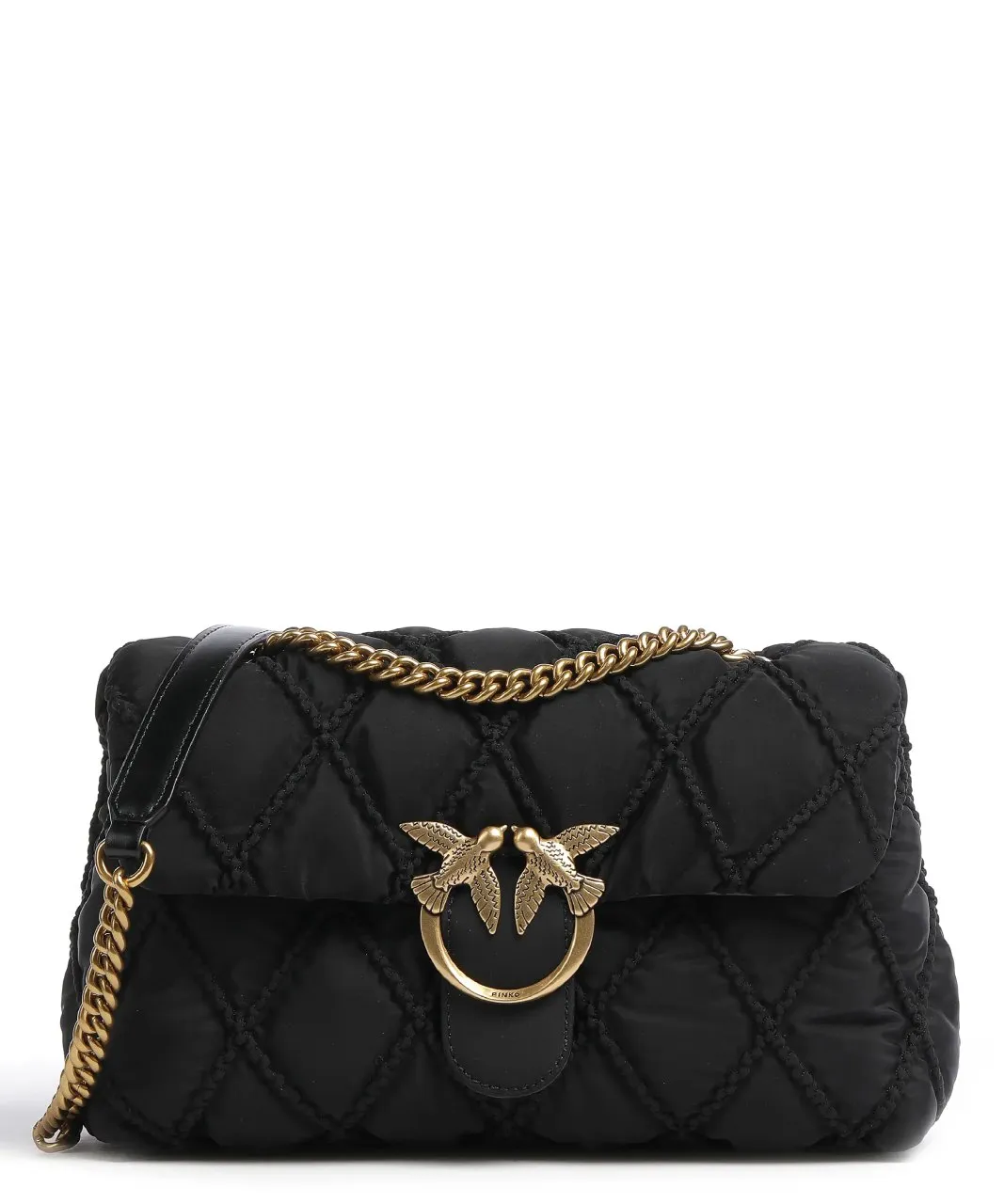 CLASSIC LOVE BAG PUFF MAXI QUILT PATCH - black — фото 6