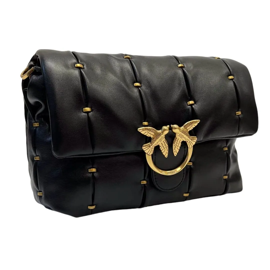 CLASSIC LOVE BAG PUFF PINCHED – black — фото 3