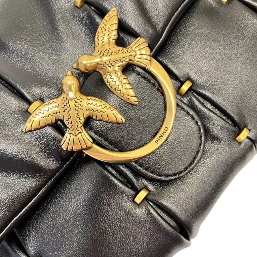 CLASSIC LOVE BAG PUFF PINCHED - black — фото 4