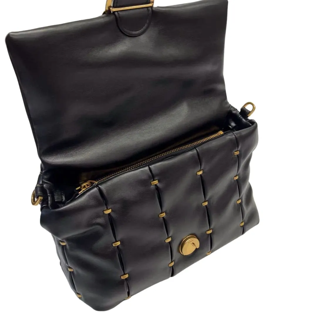 CLASSIC LOVE BAG PUFF PINCHED – black — фото 4