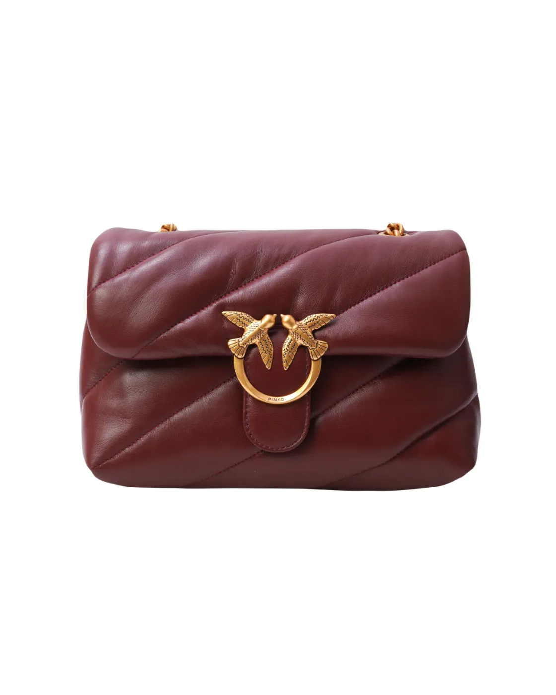 CLASSIC LOVE BAG PUFF QUILT - bordeaux