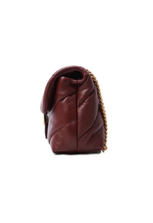 CLASSIC LOVE BAG PUFF QUILT - bordeaux — фото 4