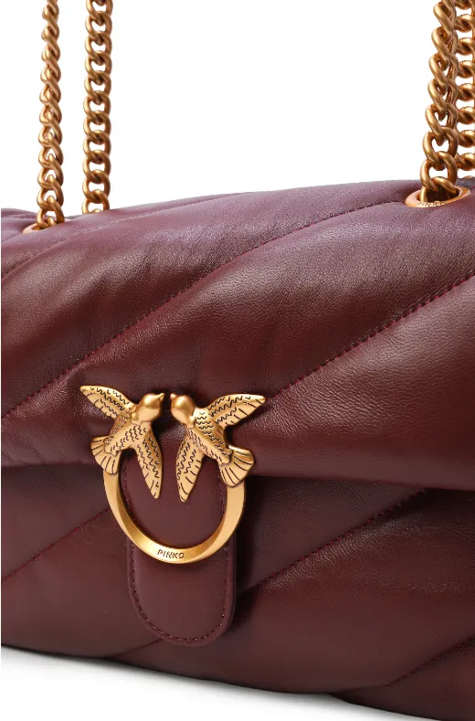 CLASSIC LOVE BAG PUFF QUILT - bordeaux — фото 5