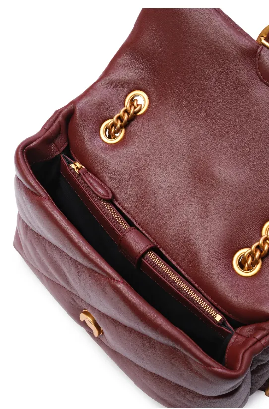 CLASSIC LOVE BAG PUFF QUILT - bordeaux — фото 6