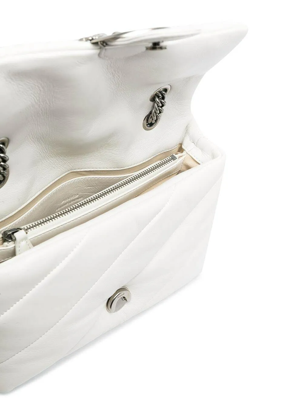 CLASSIC LOVE BAG PUFF QUILT - white — фото 4