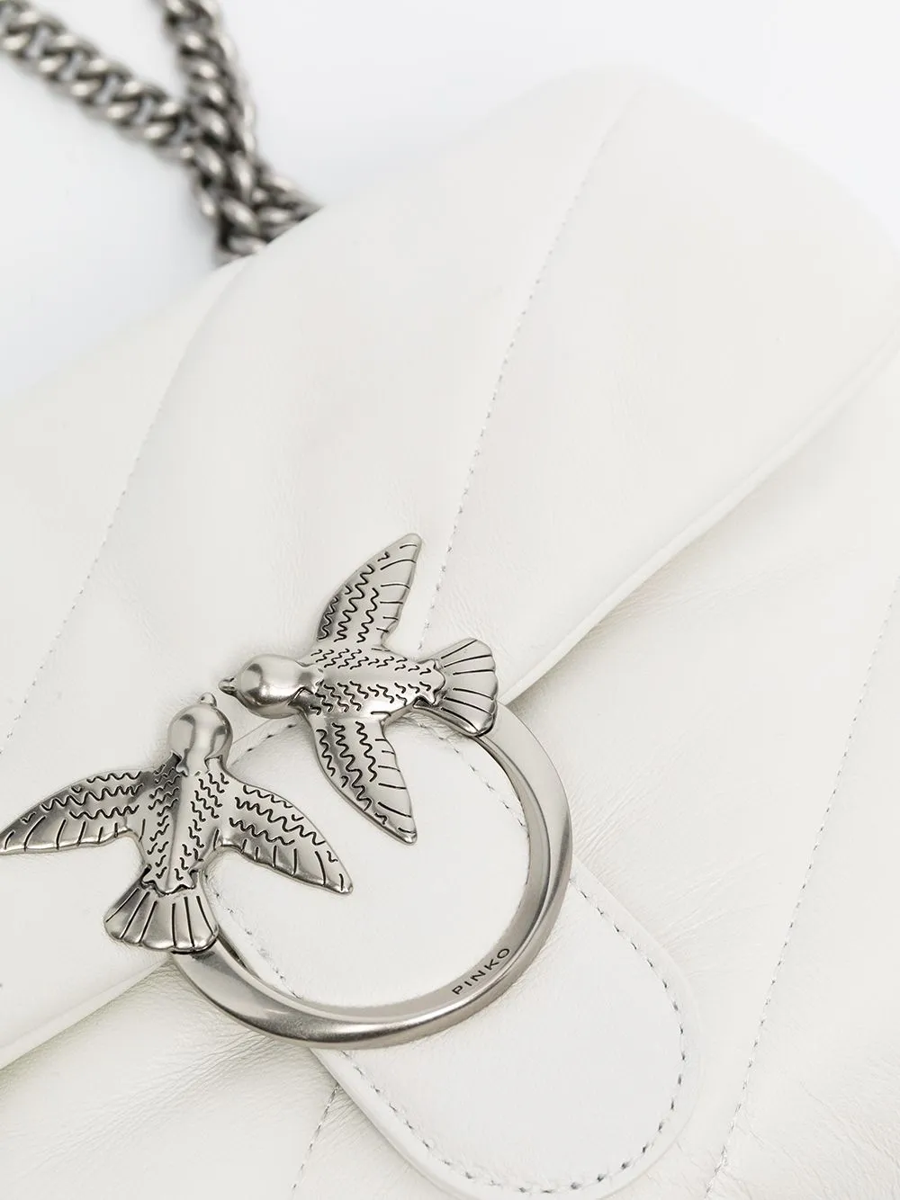 CLASSIC LOVE BAG PUFF QUILT - white — фото 5