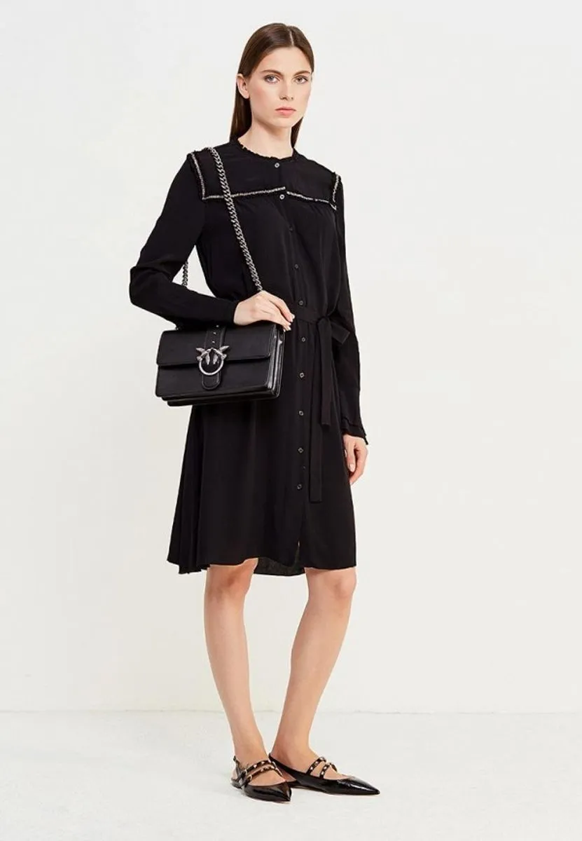CLASSIC LOVE BAG SIMPLY - black/silver — фото 3