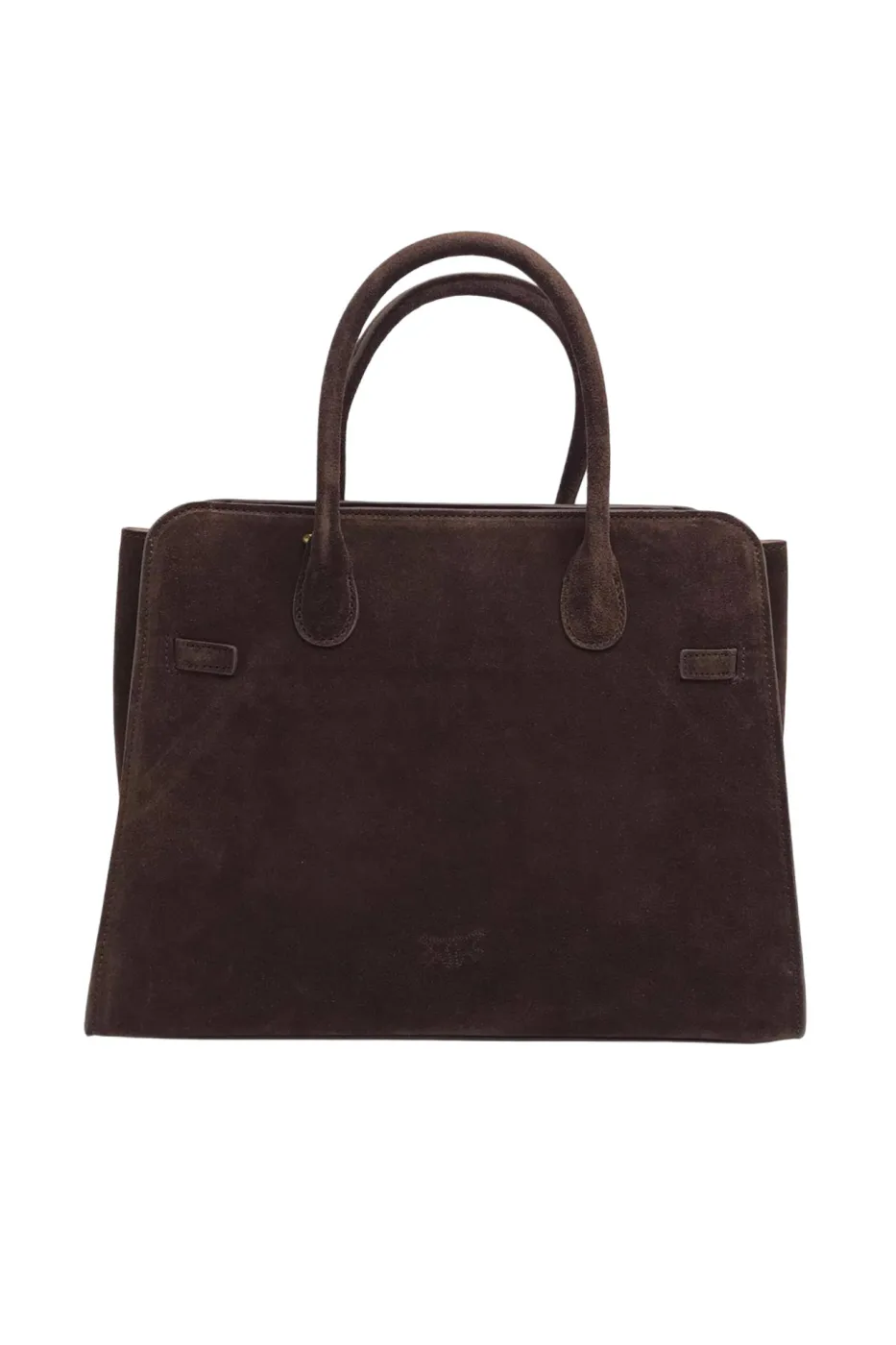 EVERYDAY LOVE BOWLER BAG IN SUEDE - chocolate brown — фото 3