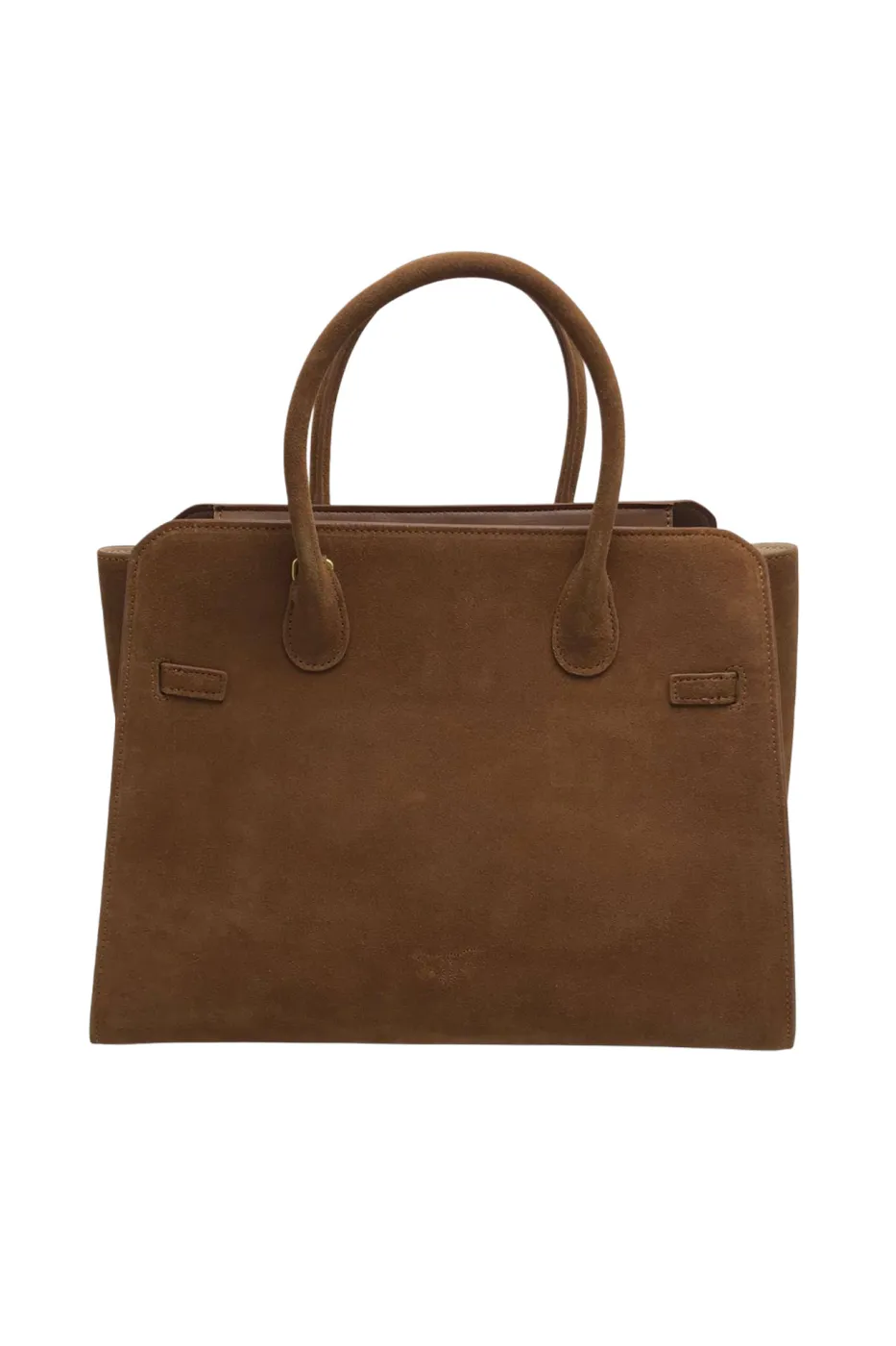 EVERYDAY LOVE BOWLER BAG IN SUEDE - cognac — фото 3