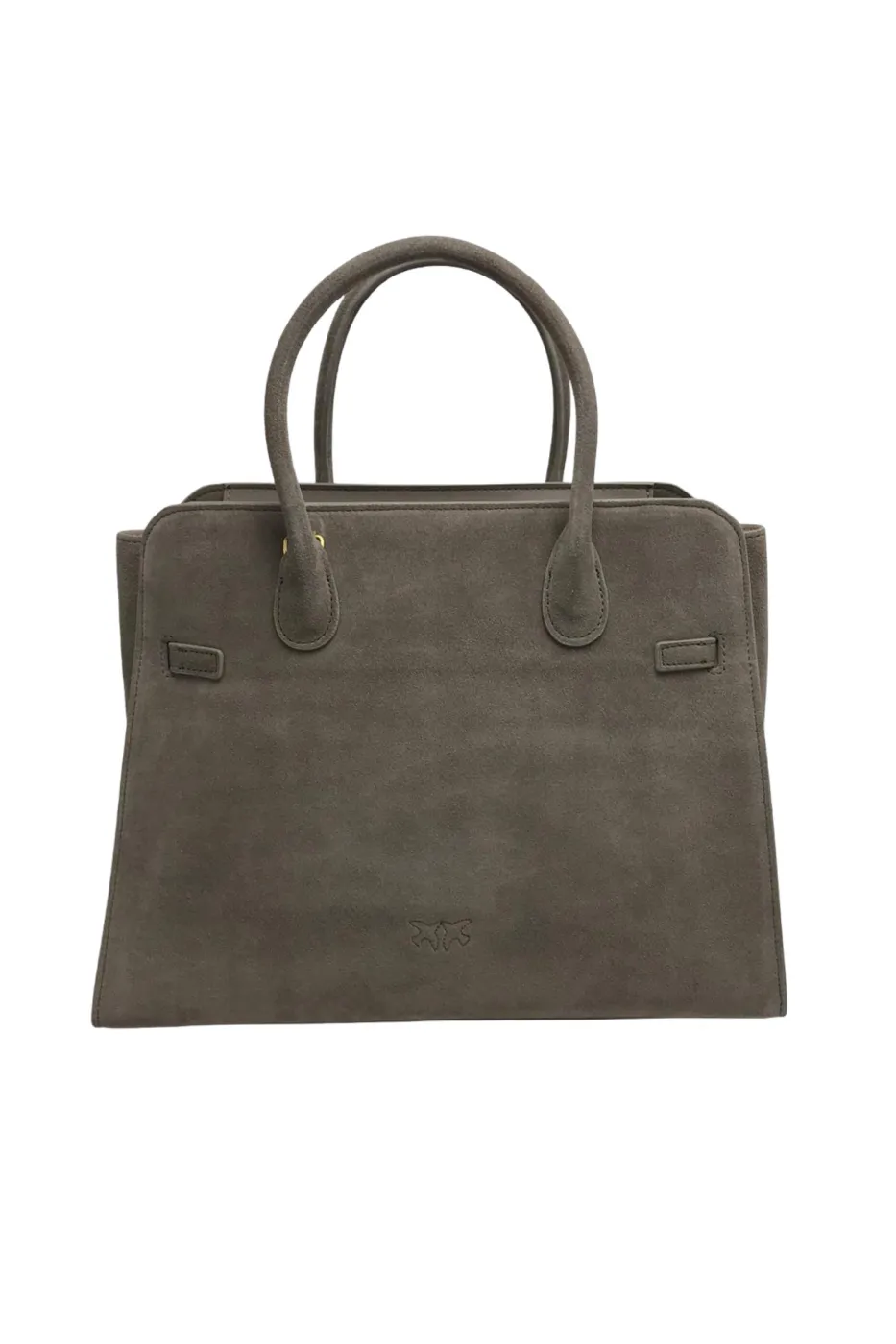 EVERYDAY LOVE BOWLER BAG IN SUEDE - grey — фото 3