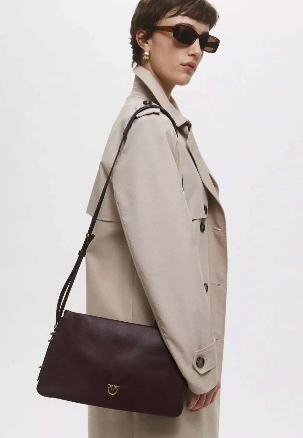FLAT REVIVED LOVE BAG SIMPLY - woody bordeaux — фото 3