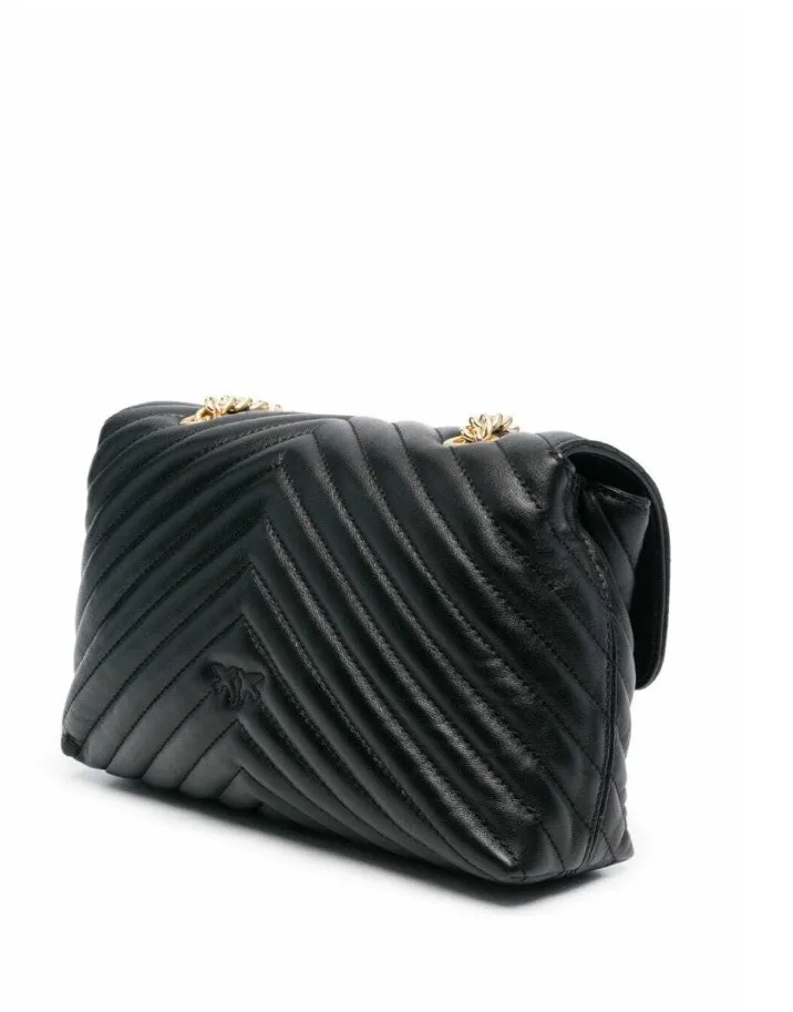 LADY LOVE BAG PUFF - black/gold — фото 3