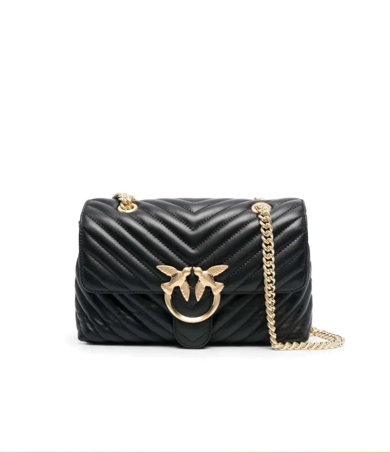 LADY LOVE BAG PUFF - black/gold — фото 6