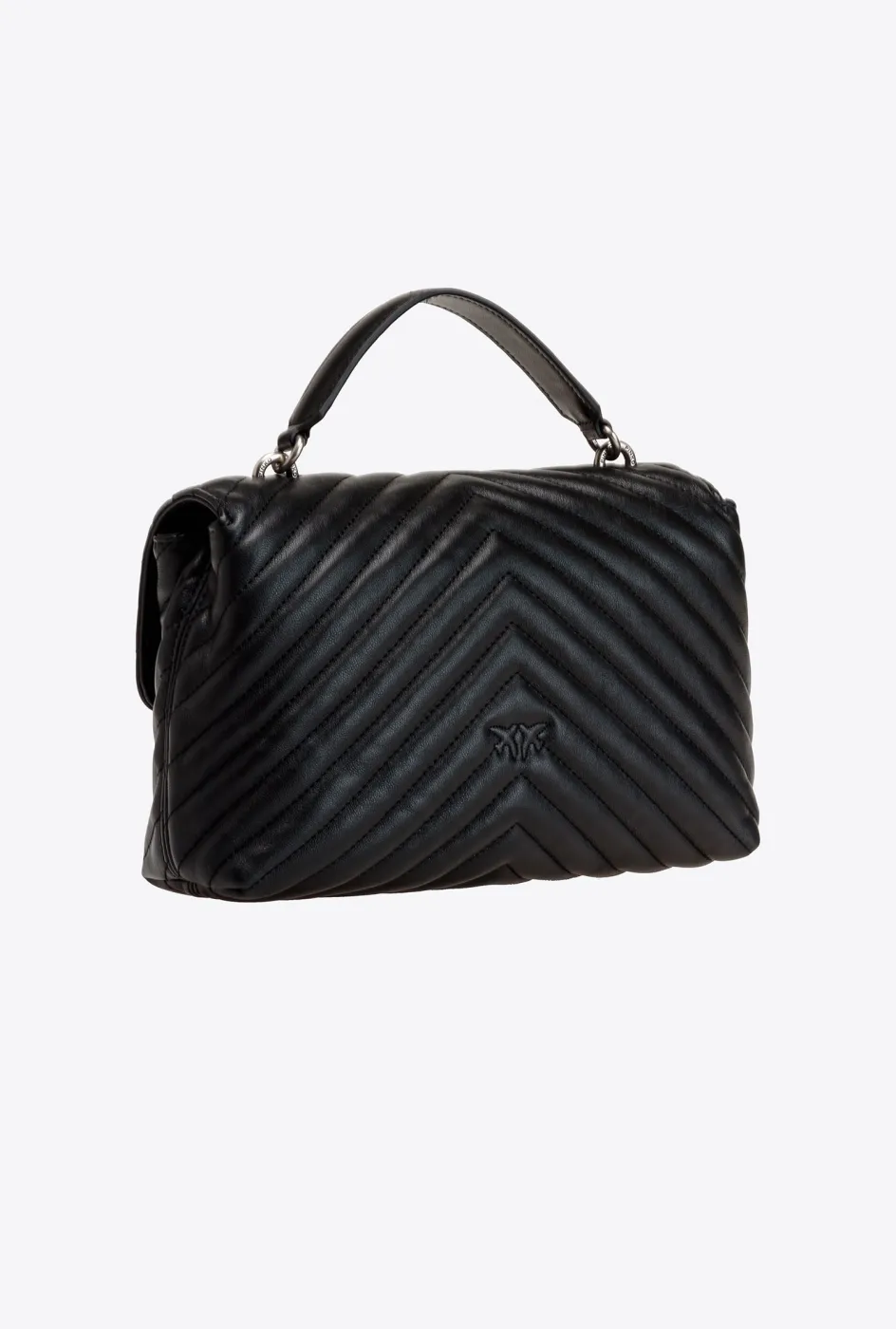 MINI LADY LOVE BAG PUFF - black/silver — фото 2