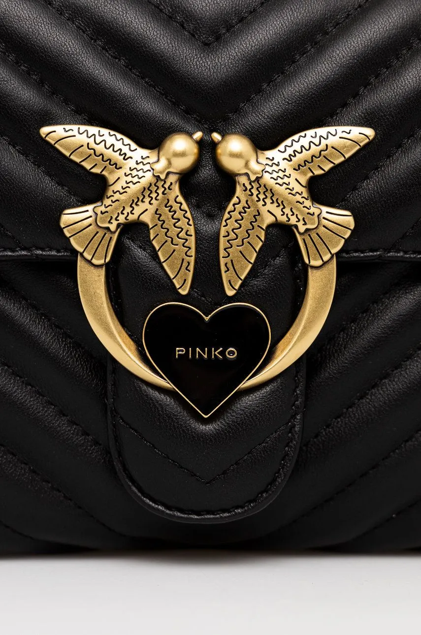 LADY LOVE BAG PUFF HEART - black gold — фото 5