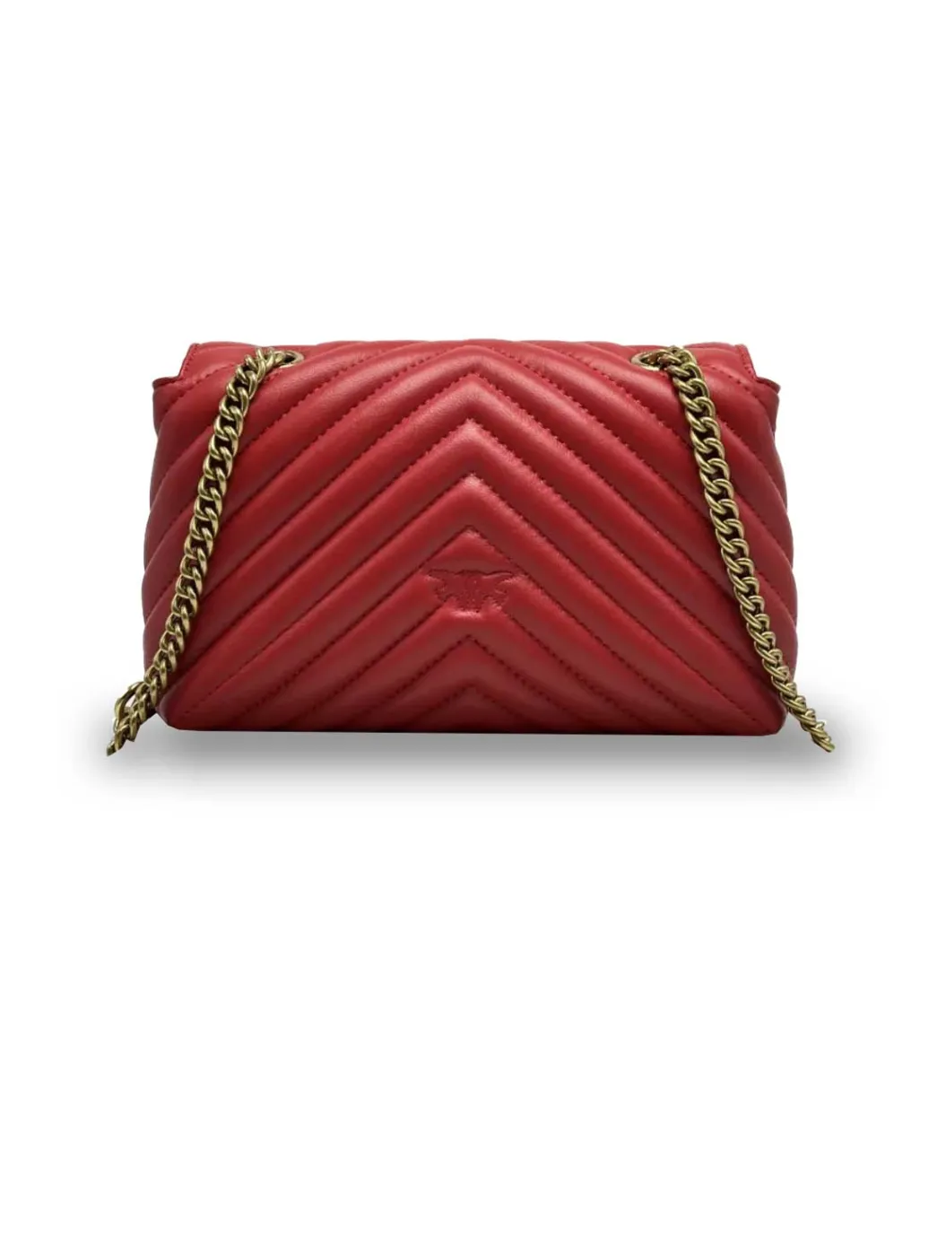 LADY LOVE BAG PUFF HEART - red gold — фото 4