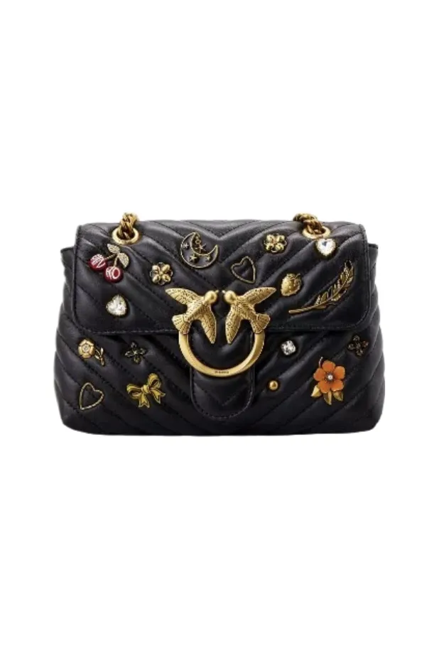 LADY LOVE BAG PUFF MAGIC PINS – Black — фото 1