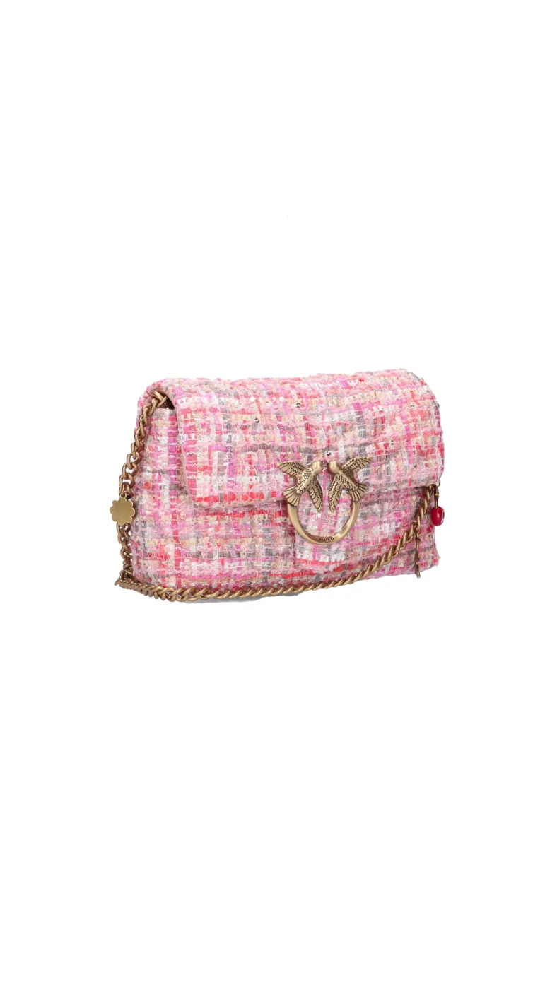 LADY LOVE BAG PUFF MAXI QUILT TWEED - pink — фото 3