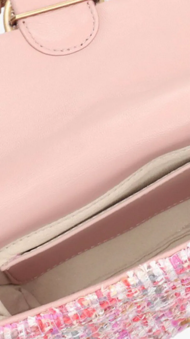 LADY LOVE BAG PUFF MAXI QUILT TWEED - pink — фото 4